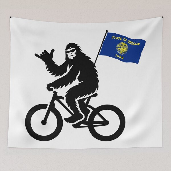 Item preview, Bigfoot Cycling Oregon Flag designed and sold by Esskay Designs.