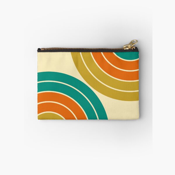Item preview, Midcentury Modern Geometric Rainbow IC in Vintage Teal Terracotta Gold designed and sold by nineFlorals.