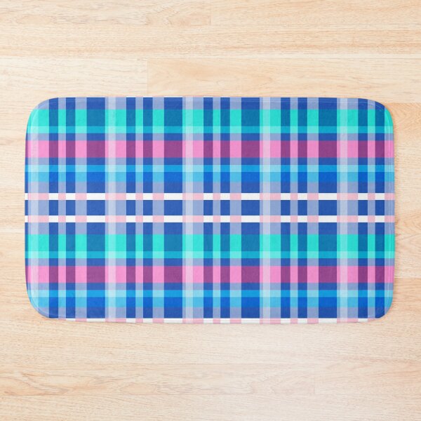 Item preview, Plaid Pink Blue White Stripes on Seamless Repeat designed and sold by Sharon Schwalbe.