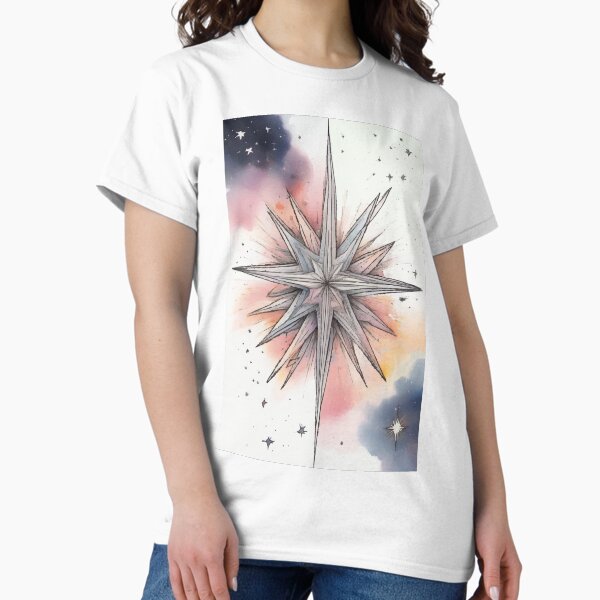 Item preview, Stellar Beacon: Guiding Light in Watercolor Skies designed and sold by AbstractAnom.