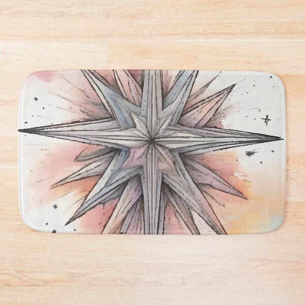 Item preview, Stellar Beacon: Guiding Light in Watercolor Skies designed and sold by AbstractAnom.