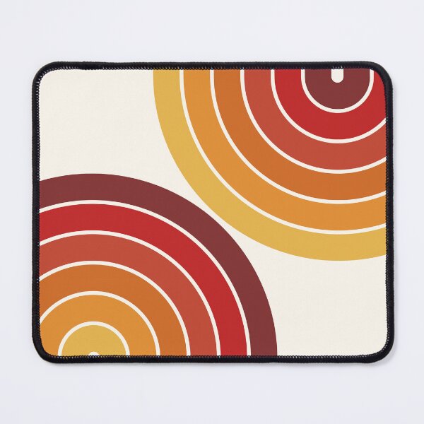Item preview, Midcentury Modern Geometric Rainbow III in retro themed designed and sold by nineFlorals.