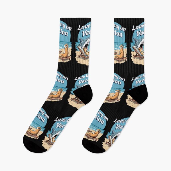 Item preview, LOVE BEING ON VACATION - SHARK DOG AND THE CAT designed and sold by justyna-s28.