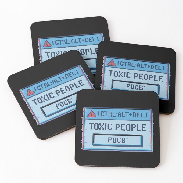 Item preview, [CTRL-ALT+DEL] TOXIC PEOPLE – Pixel Art Mental Detox Design designed and sold by Fongser.