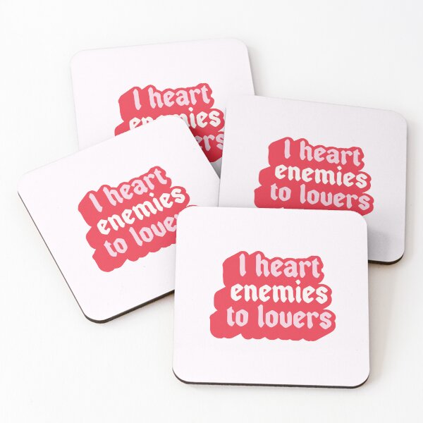 Item preview, I Heart Enemies To Lovers designed and sold by katreadsitshop.