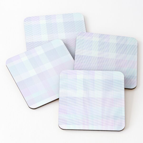 Item preview, Purple Teal Pastel Gradient Plaid - Linen Look designed and sold by LostinEverythingDesigns.