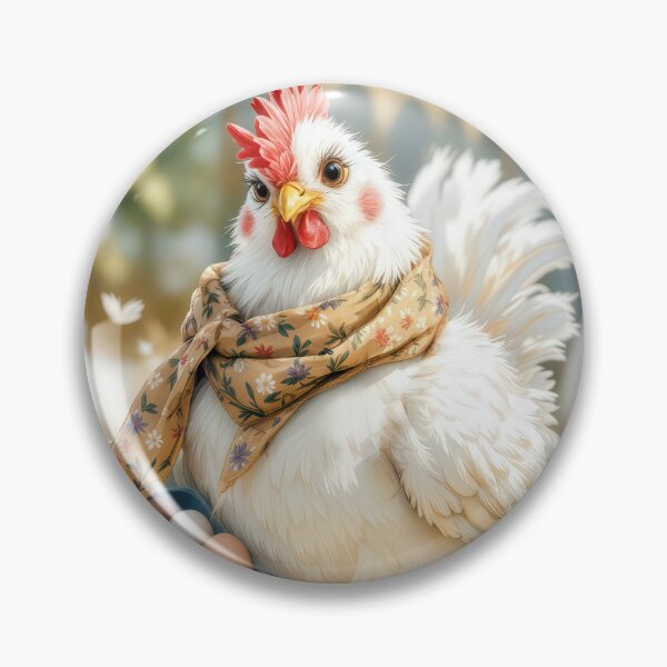 Item preview, Farm Chicken With Eggs designed and sold by Maria Dryfhout.