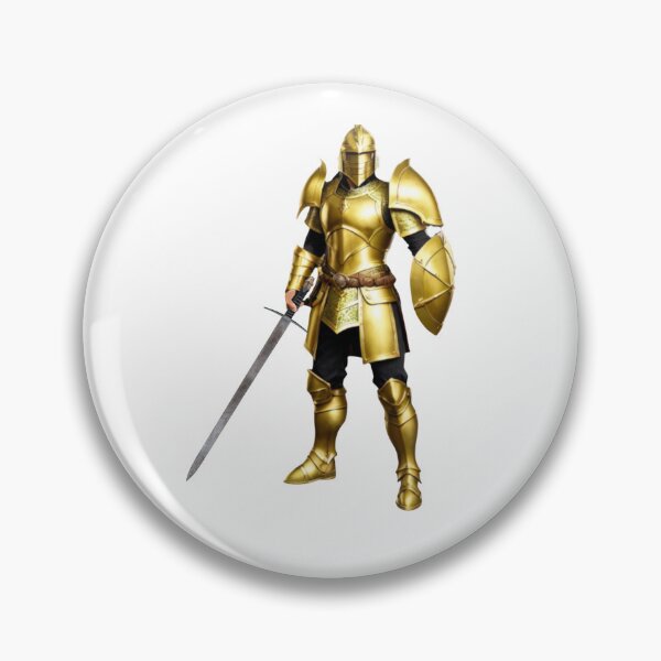 Item preview, Knight in golden armor designed and sold by RAA-Logo-Image.