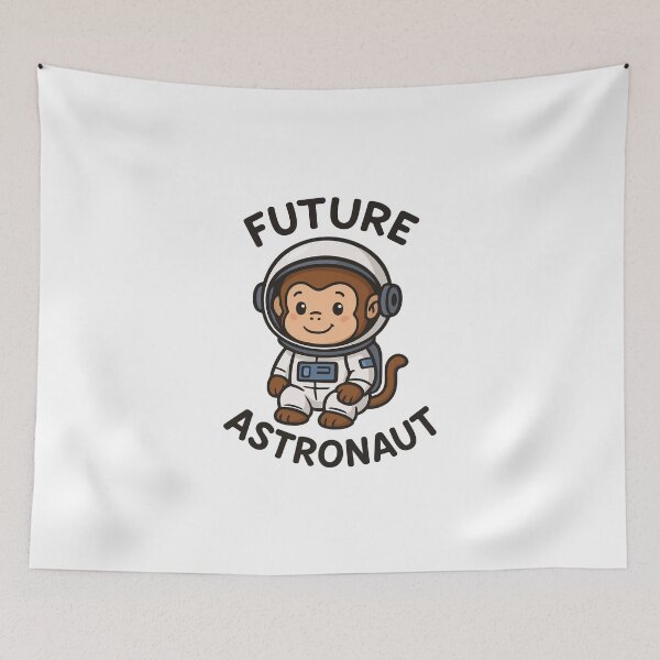 Item preview, Future Astronaut – Cute Space Monkey designed and sold by HandicraftArt.