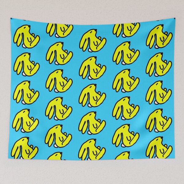 Item preview, Wobbly Bunny (Yellow & Blue) designed and sold by looloobug01.