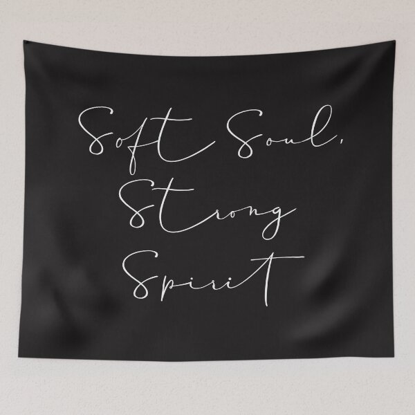 Item preview,  Soft Soul, Strong Spirit – Inspirational Boho Quote designed and sold by Pamthedesigner.