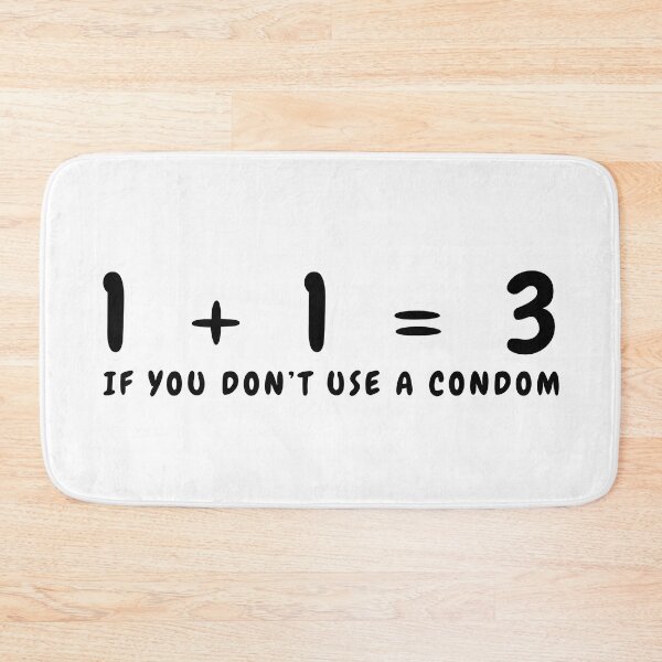 Item preview, 1 + 1 = 3 ❗ When You Forget A Condom? designed and sold by RvinJo8.