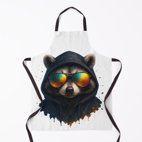 Item preview, Streetwise Raccoon with Hoodie and Rainbow Shades designed and sold by WolfPixelRo.