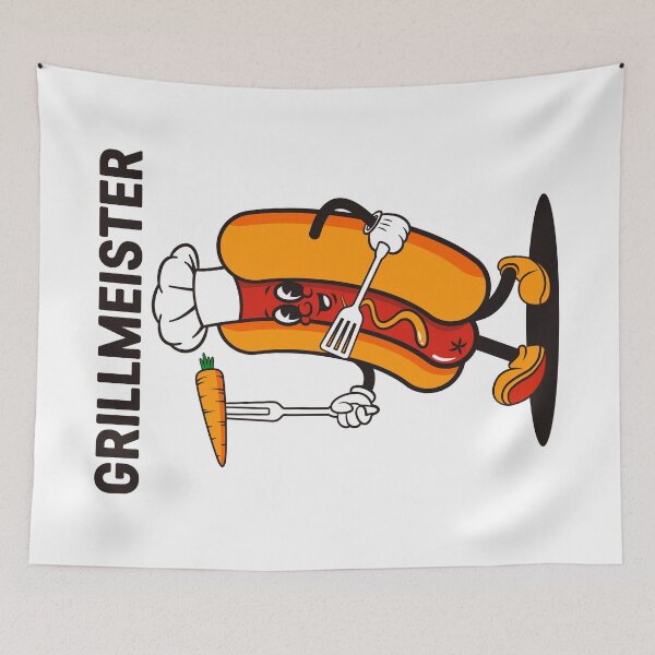 Item preview, Grillmeister Hot Dog Mascot designed and sold by PILANTROP.