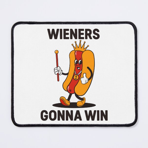 Item preview, Wieners Gonna Win Hot Dog Mascot designed and sold by PILANTROP.