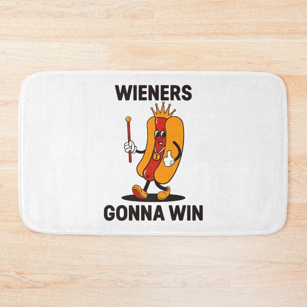 Item preview, Wieners Gonna Win Hot Dog Mascot designed and sold by PILANTROP.