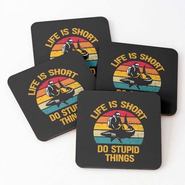 Item preview, Life Is Short Do Stupid Things Diving designed and sold by vaxiek.