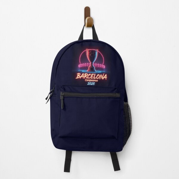 Item preview, Futuristic Barcelona Champions 2025 Neon Art designed and sold by MyWittyThings.