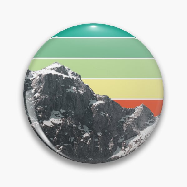 Item preview, Alpine Mountain Peak Retro Sunset designed and sold by Gezzoto's Brewery.