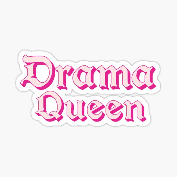 Item preview, Drama Queen in Pink Medieval Typography designed and sold by luv-fi.