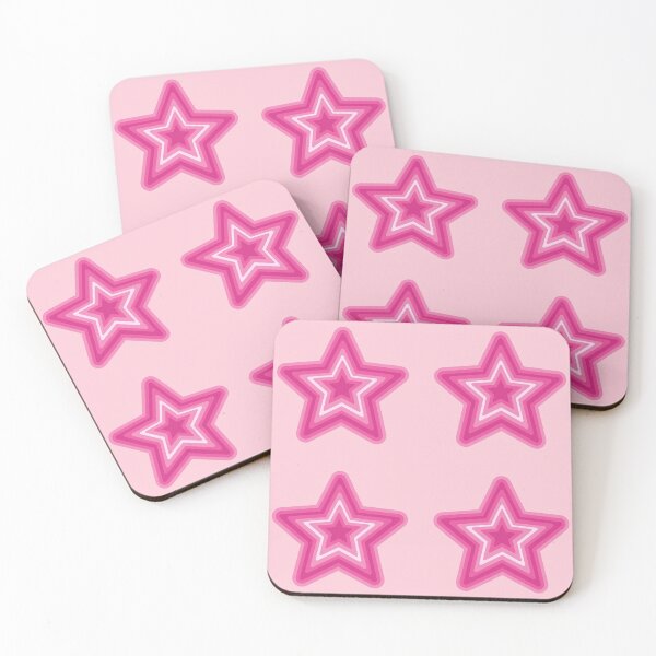 Item preview, Pink Y2K stars 4 pack, glitter, rockstar's girlfriend, Y2K grunge, it-girl, Gift for her, Cute, girlypop designed and sold by We Are Stardust.