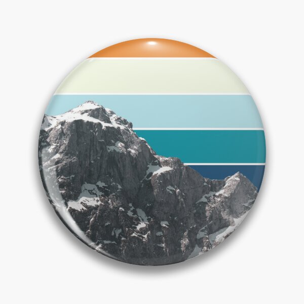 Item preview, Alpine Mountain Peak Retro Sunset designed and sold by Gezzoto's Brewery.