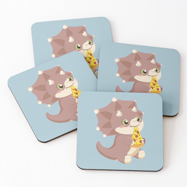 Item preview, Baby Triceratops Eating Pizza designed and sold by MayRahTee.