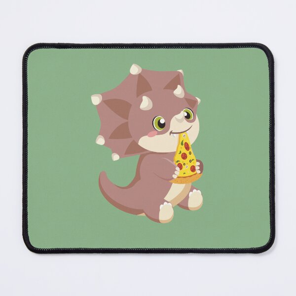 Item preview, Baby Triceratops Eating Pizza designed and sold by MayRahTee.