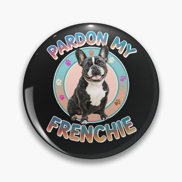 Artikelvorschau, Französische Bulldogge Pied "Pardon My Frenchie" T-Shirt entworfen und verkauft von candiscamera.
