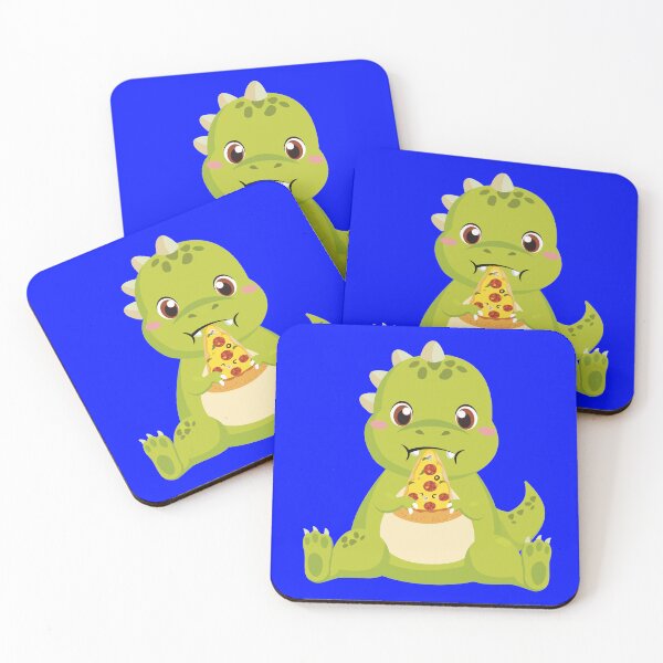 Item preview, Baby T-Rex Eating Pizza designed and sold by MayRahTee.