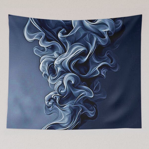 Item preview, Emotional Blue Smoke Art designed and sold by Health And Fitness Posts e-Store.
