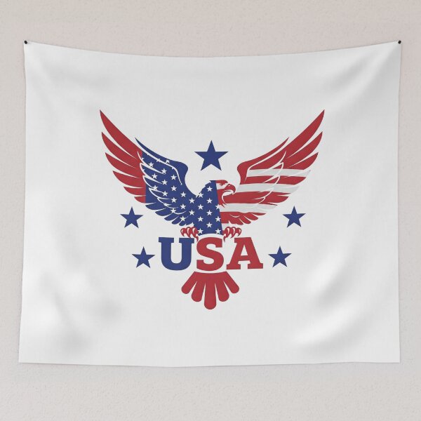 Item preview, Patriotic American Eagle with USA Text and Stars designed and sold by Cloud-Riders.