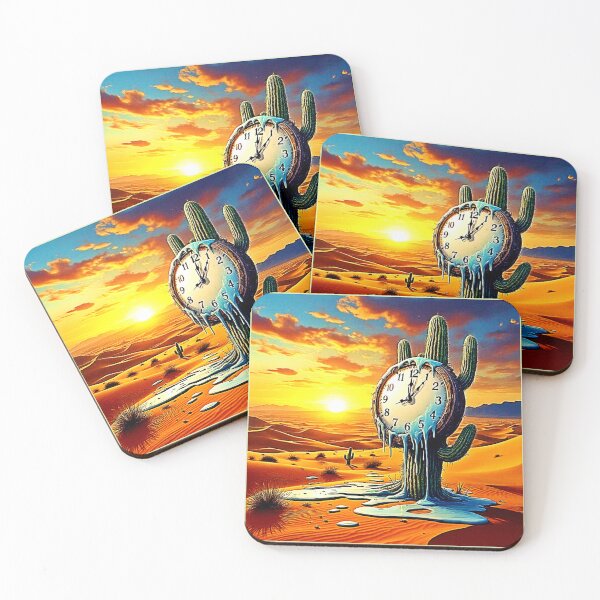 Item preview, Desert Clock Dreamscape designed and sold by Health And Fitness Posts e-Store.