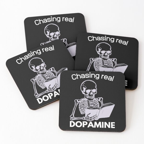 Item preview, Chasing REAL Dopamine Skeleton Aesthetic Classic Design designed and sold by OldSkullDesigns.