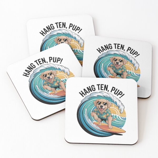 Item preview, Surf Dog – Hang Ten, Pup! designed and sold by Pawtastic World.