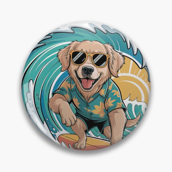 Item preview, Surf Dog – Hang Ten, Pup! designed and sold by Pawtastic World.