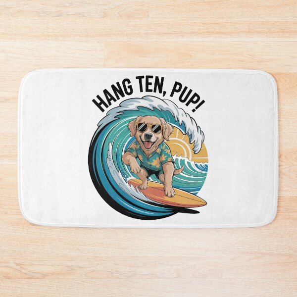 Item preview, Surf Dog – Hang Ten, Pup! designed and sold by Pawtastic World.
