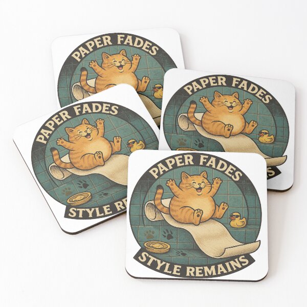 Item preview, Cat Sliding on Toilet Paper in Bathroom designed and sold by MaPerle.