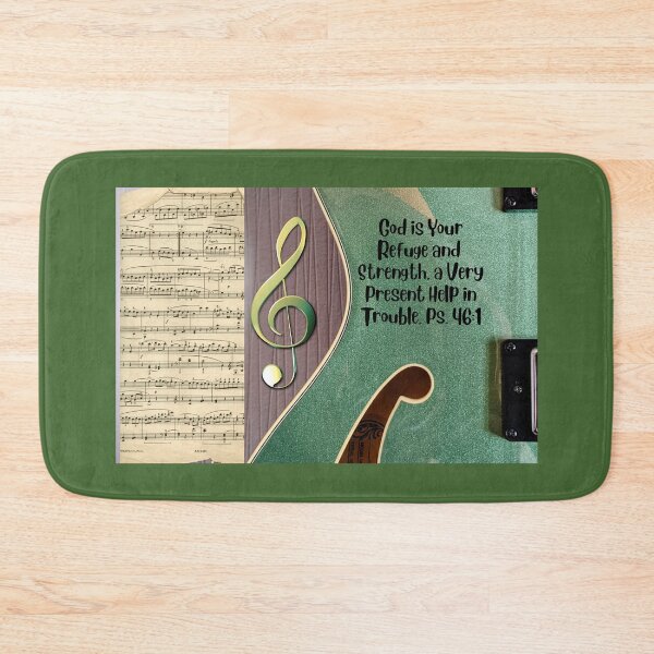 Item preview, Guitar, Teal, Christian, Music Paper, Brown, Music Note  designed and sold by tgsanders59.