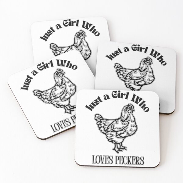 Item preview, Just a Girl Who Loves Peckers designed and sold by AntiJolly.