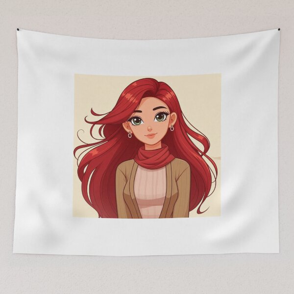 Item preview, Red hair lady designed and sold by PandoraCastle.