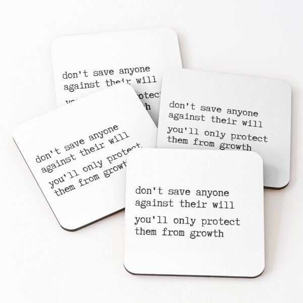Item preview, Personal Growth Art | Don't Save Anyone Quote | Boundaries Typewriter Print designed and sold by TextMuse.