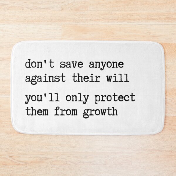 Item preview, Personal Growth Art | Don't Save Anyone Quote | Boundaries Typewriter Print designed and sold by TextMuse.