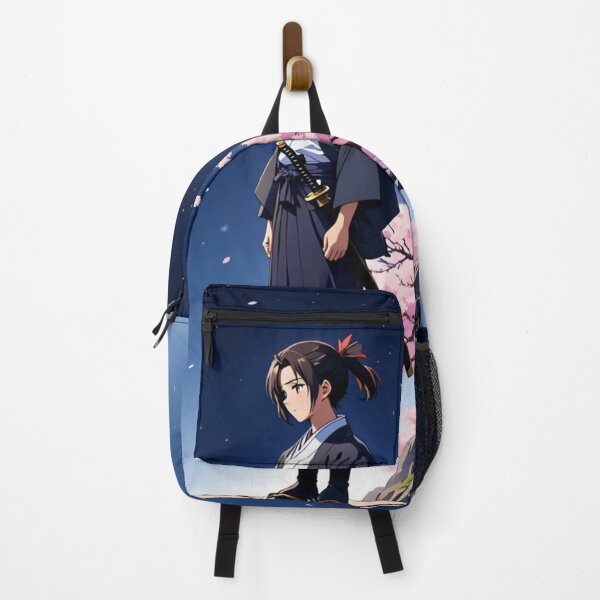 Item preview, Lone Ronin — Anime Samurai Under Sakura at Night | Japanese Mountain Scene designed and sold by ArtiQreate.