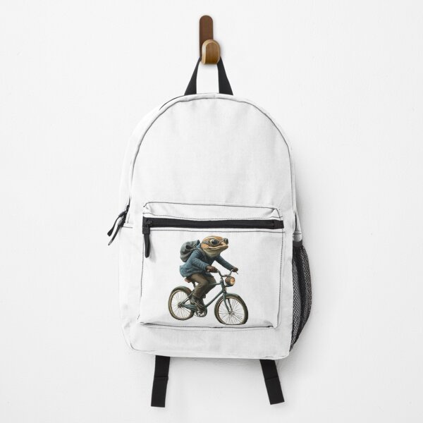 Item preview, Vintage Frog on a Bicycle – Whimsical Animal Adventure designed and sold by MomentumbyOla.