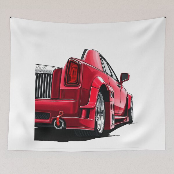 Item preview, Classic super racing car drawing red designed and sold by koringaFTS.