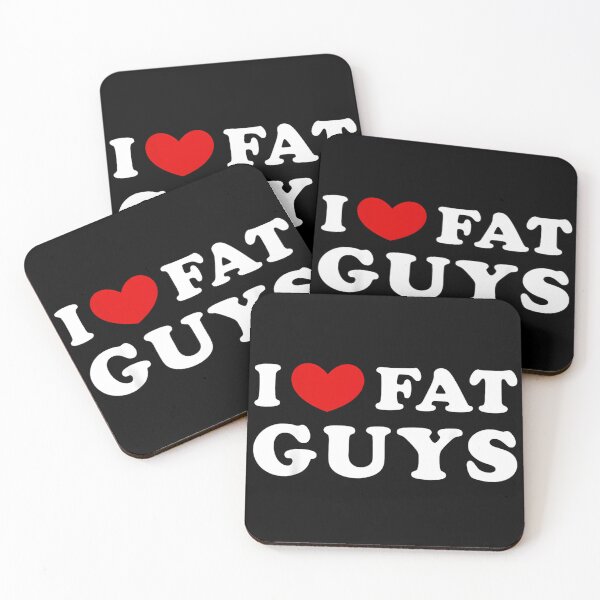 Item preview, I Love Fat Guys Funny Gift for Her Women  designed and sold by kawaiivsglitch.