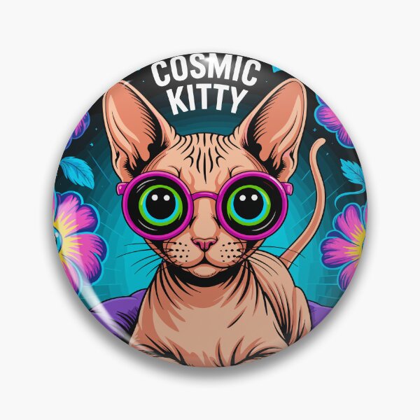 Item preview, Psychedelic Sphynx Cat Surreal Flower  – Trippy Cool Style for Cat Lovers designed and sold by paulo silveira.