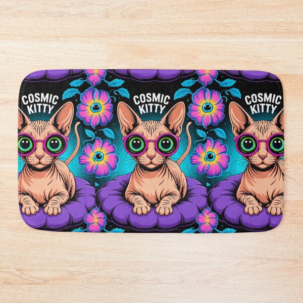 Item preview, Psychedelic Sphynx Cat Surreal Flower  – Trippy Cool Style for Cat Lovers designed and sold by paulo silveira.