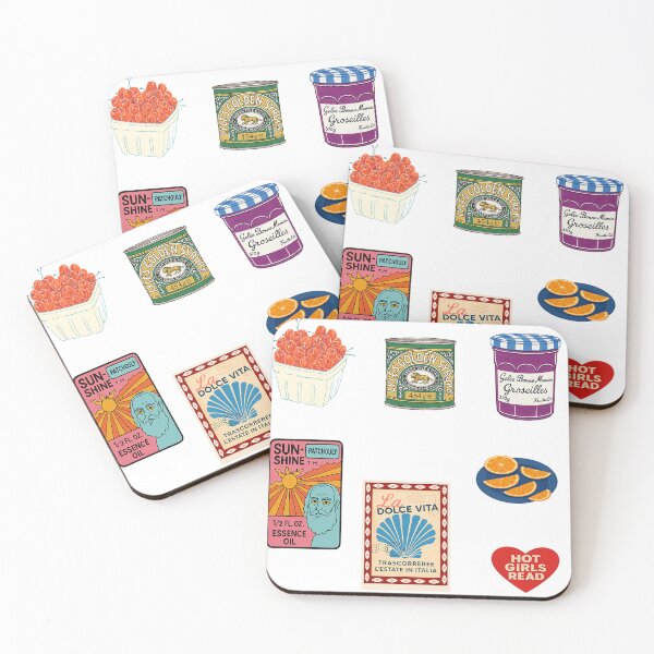 Item preview, Retro Food & Label Sticker Sheet – Colorful Vintage Graphic Collage designed and sold by weirdfishes123.